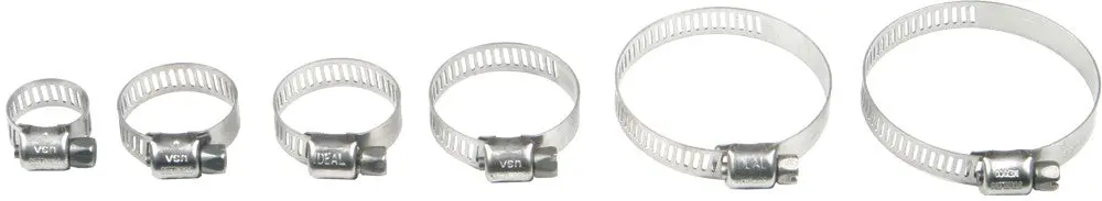 Helix Racing  Stainless Steelworm Drive Hose Clamp 32Mm - 58Mm, 10 Pk | 111-6228 1