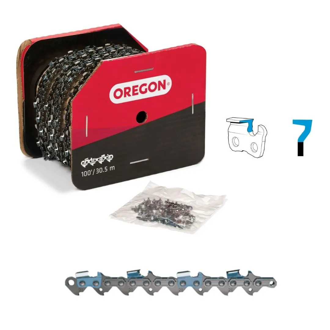 Oregon Chainsaw Chain 21Lpx .325" .058" 100Ft Full Chisel 1