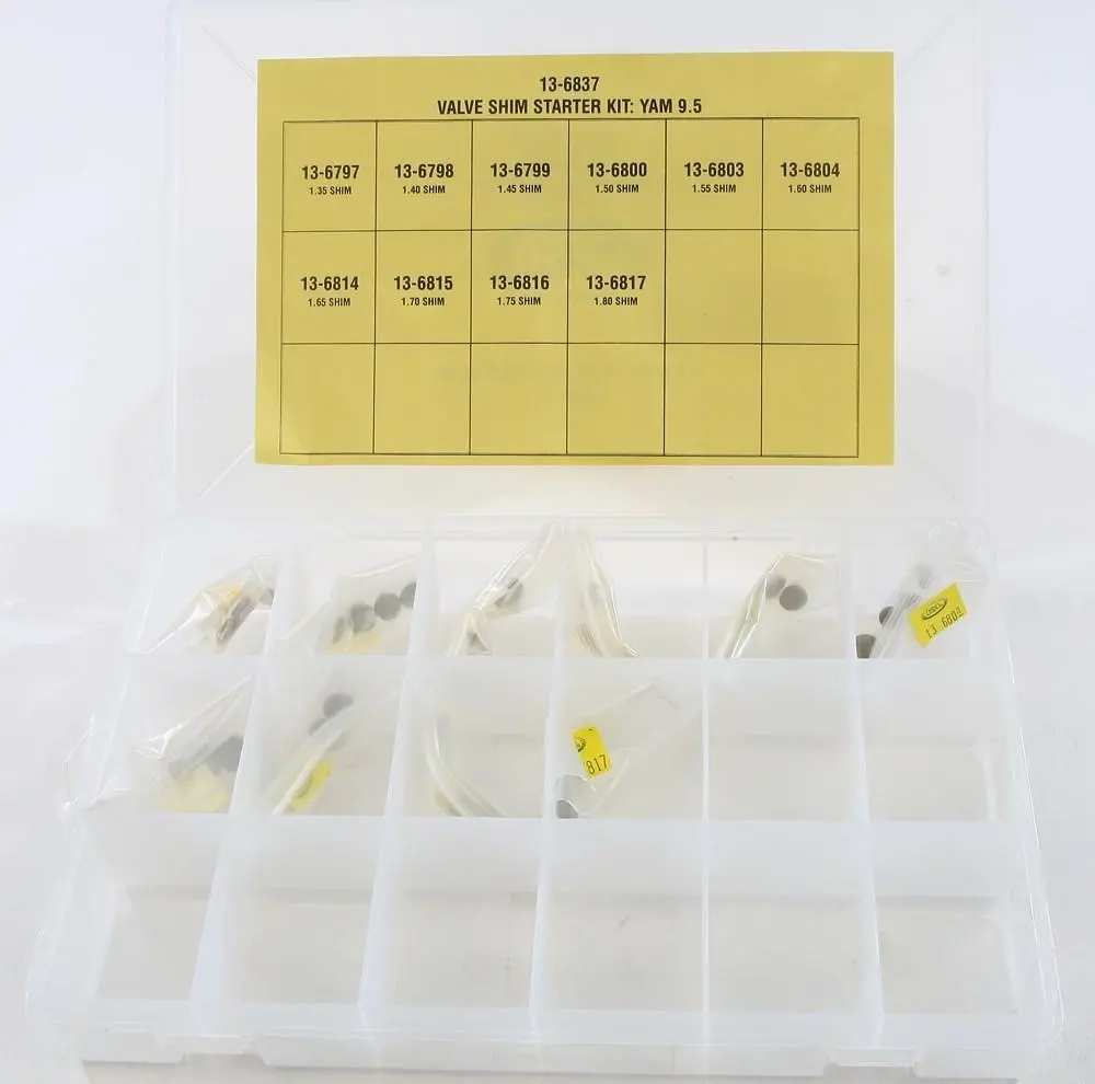 K&L Supply - 13-6837 - 9.50Mm Valve Shim Kit, 50 Pieces, Sizes 1.35 Thru 1.80 1
