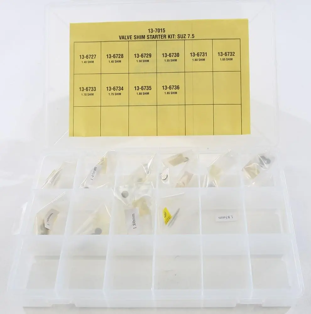 K&L Supply - 13-7015 - 7.50Mm Valve Shim Kit, 50 Pieces, Sizes 1.40 Thru 1.85 1