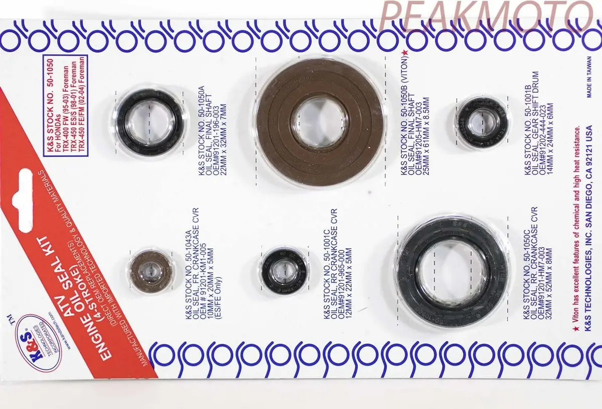Honda Trx400fw  1995-2003 Engine Oil Seal Kit K&S Technologies 50-1050 1