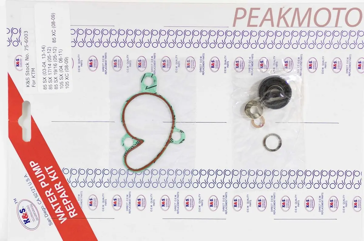 Ktm 85 Sx 03-13, 105 Sx 06-11 Water Pump Repair Kit  K&S Technologies 75-6003 1