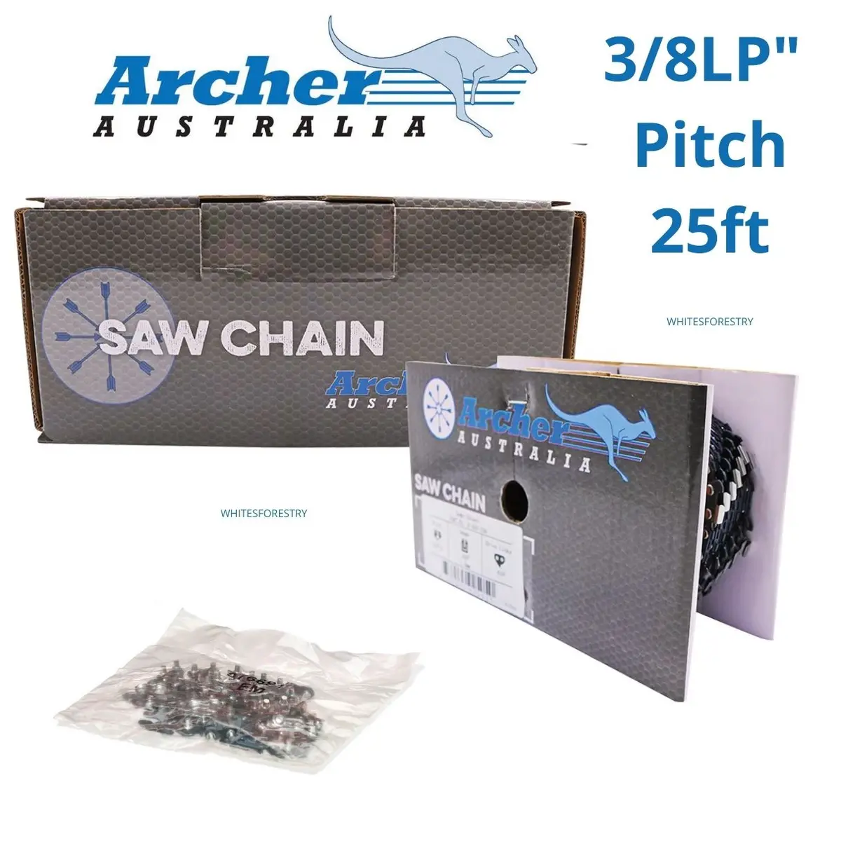 Archer 25Ft Chainsaw Chain Roll – 3/8" Low-Profile, .043 & .050 1