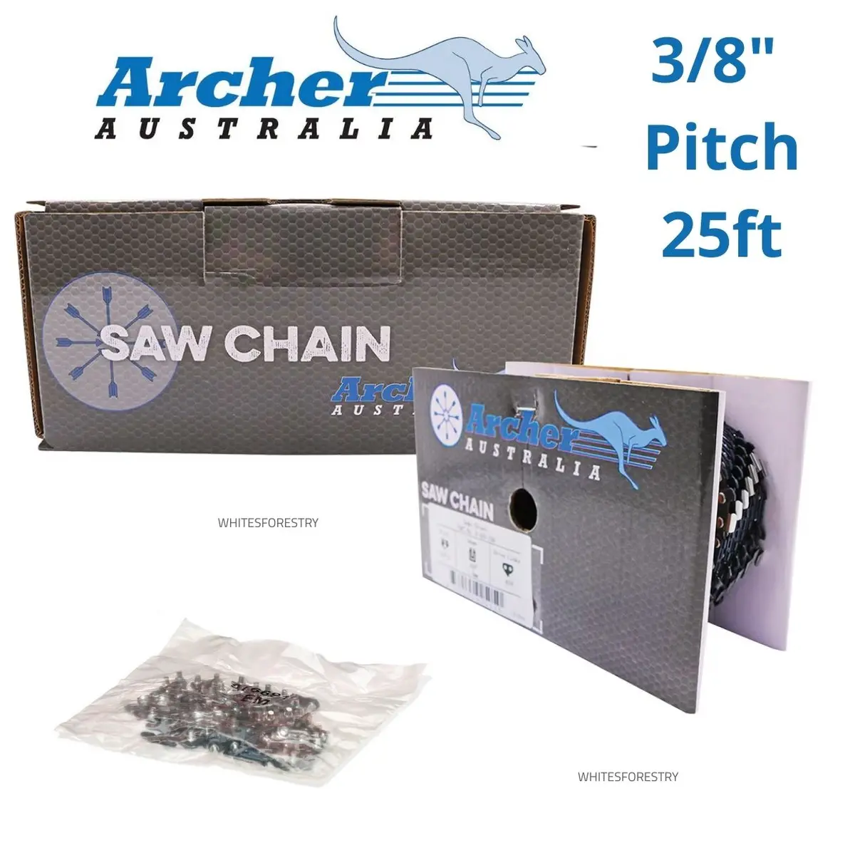Archer 25Ft Chainsaw Chain – 3/8″ Pitch 1