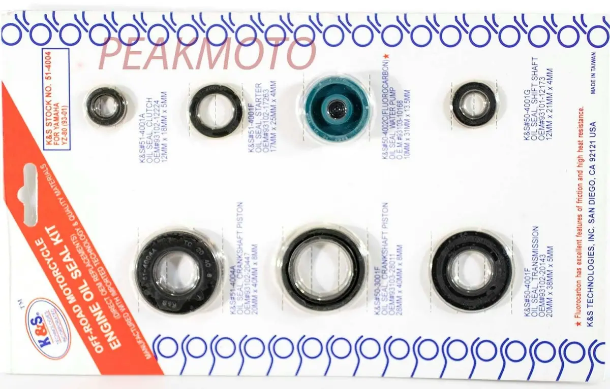 Yamaha Yz80 1993-2001 Complete Engine Oil Kit K&S Technologies 51-4004 1