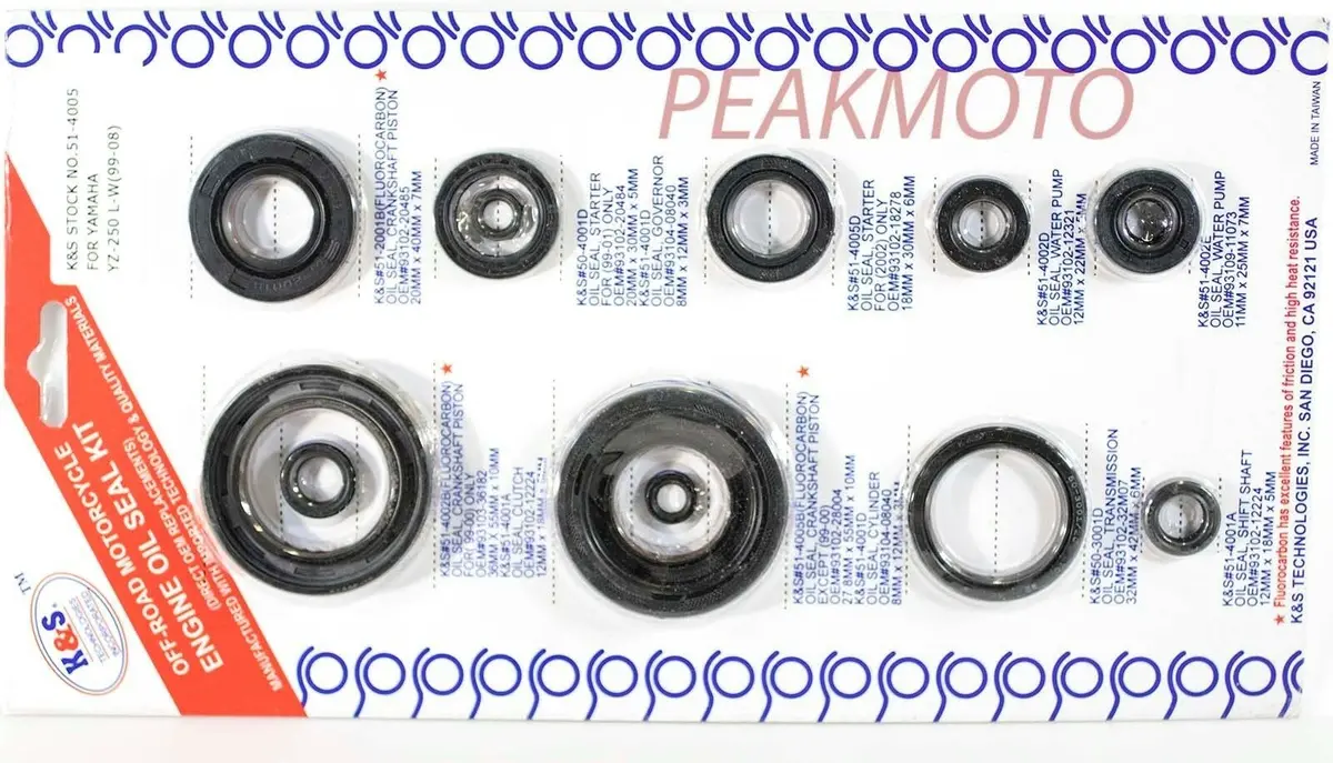 Yamaha Yz250 1999-2016  G/X Complete Engine Oil Kit K&S Technologies 51-4005 1