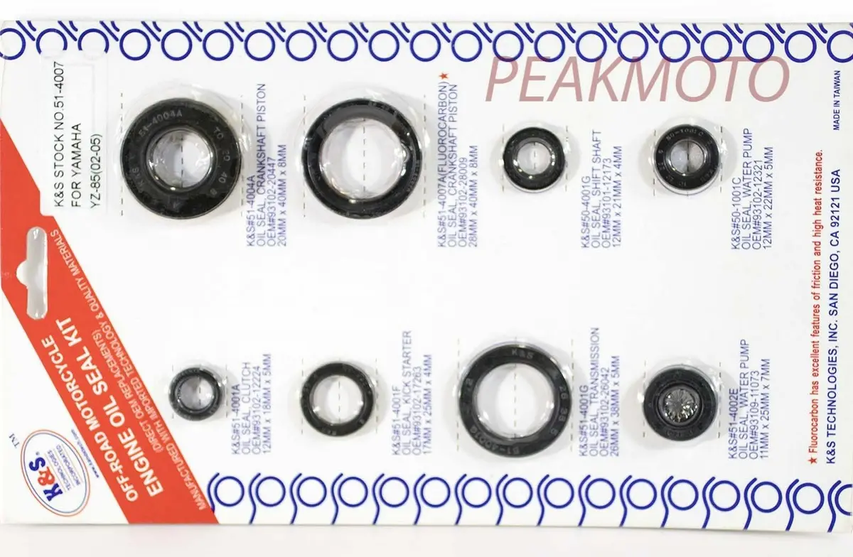 Yamaha Yz85 2002-2016 Complete Engine Oil Kit K&S Technologies 51-4007 1