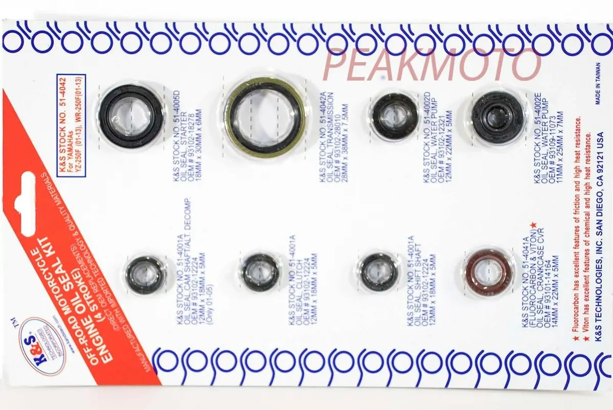 Yamaha Wr250f 2001-2013, Yz250f 2001-2013 Complete Engine Oil Kit K&S 51-4042 1