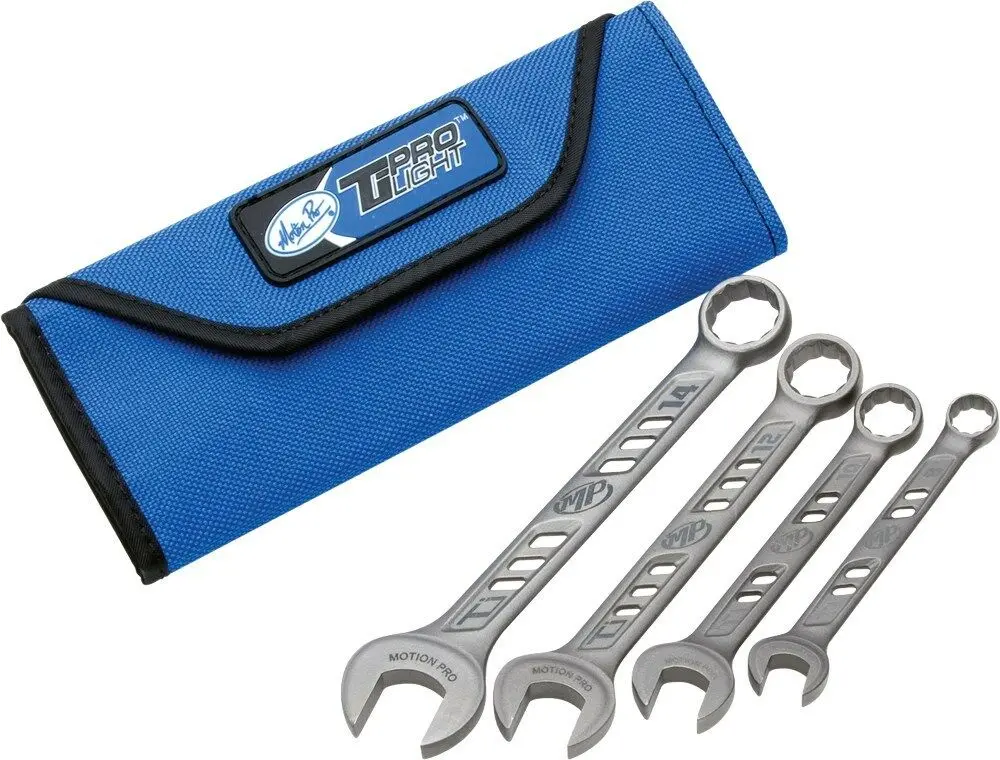 Motion Pro 08-0466 Tiprolight Titanium 4 Pc Wrench Set, 8,10,12 & 14Mm 1