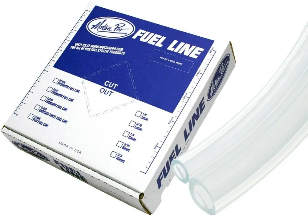 Motion Pro - 12-0002 - Clear Vinyl Fuel Line, 1/4In. Id X 7/16In. Od X 25' Ft 1