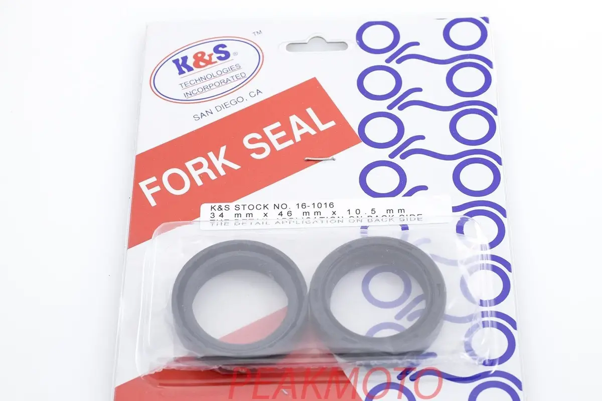 K&S Technologies 16-1016 Fork Oil Seal 34Mm X 46Mm X 10.5Mm Pair 2