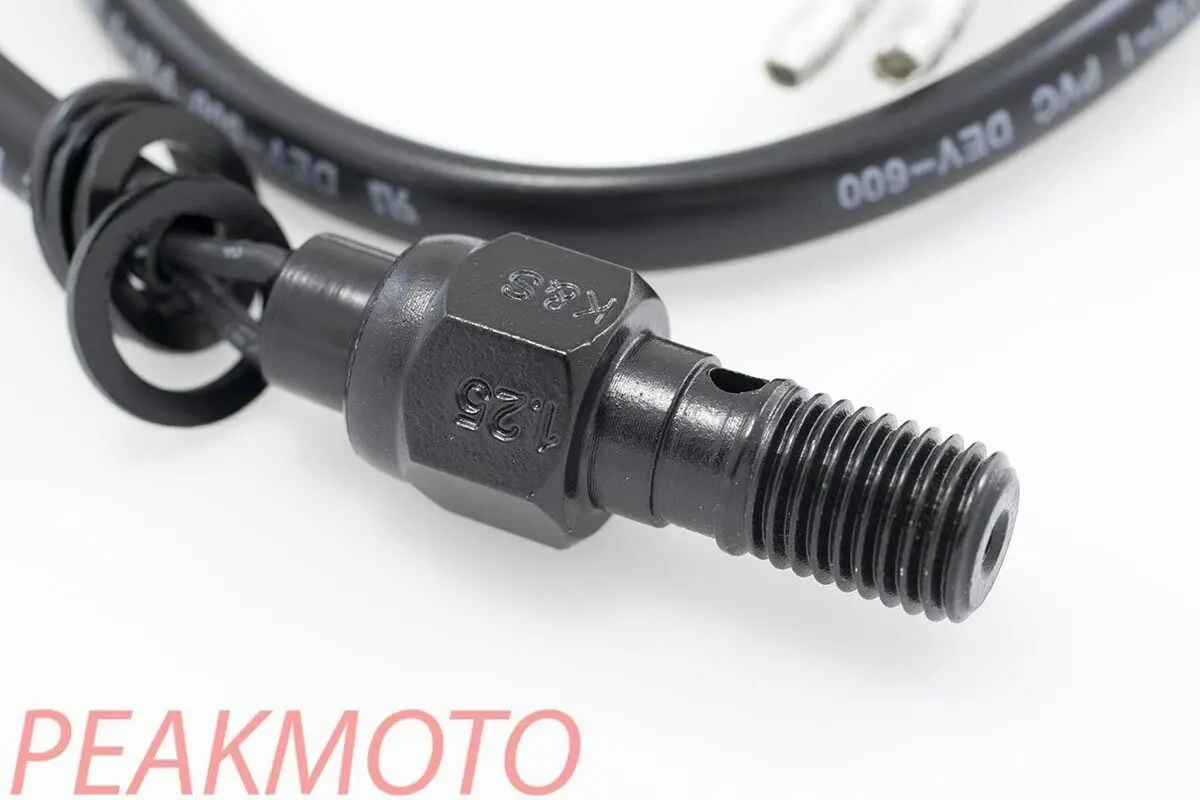 K&S 12-0010B Black Hydraulic Brake Pressure Light Switch 10Mm X 1.25Mm Nissin 1