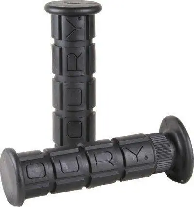 Black Oury Soft Atv Grips Grip Set Pair Low Flange Classic Style Made In The Usa 1