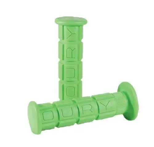 Green Oury Soft Atv Grips Grip Set Pair Low Flange Classic Style Made In The Usa 1