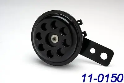 Motorcycle Horn 12V Universal Mount 6.5Cm 2.5" Black K&S 11-0150E E4 E-Mark 1
