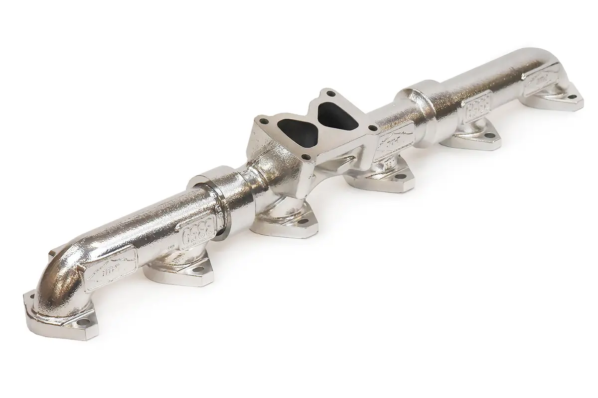 Cat C15 Acert Chrome Exhaust Manifold 1