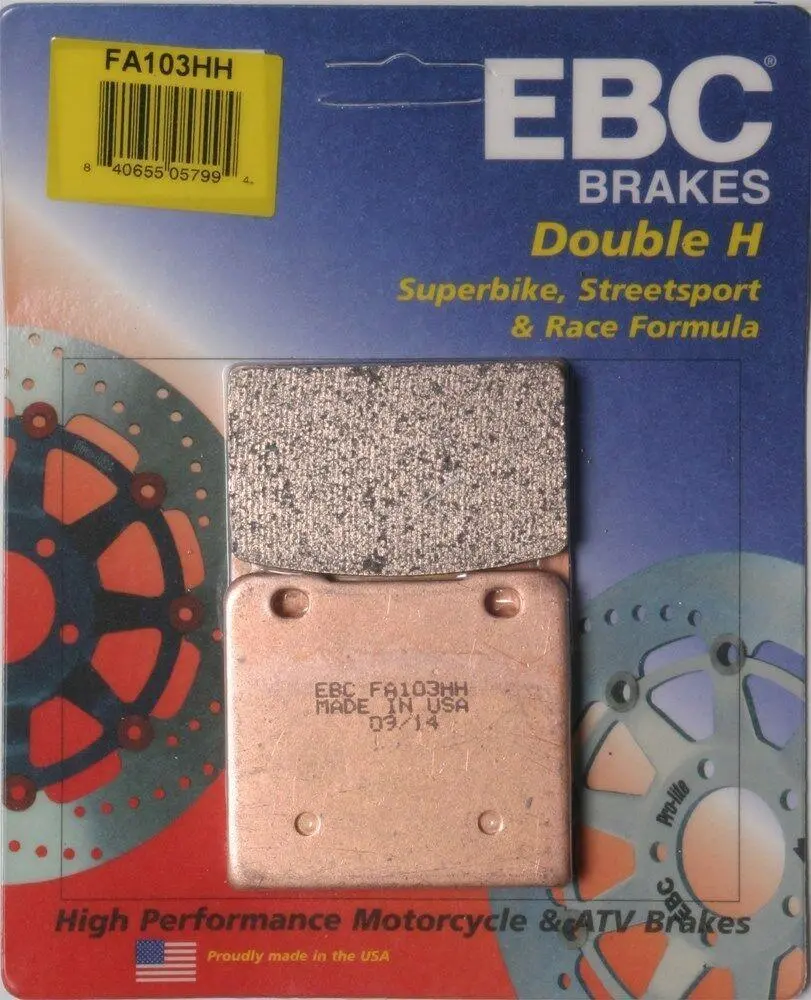 Ebc - Fa103hh - Double-H Sintered Brake Pads - Made In Usa 1