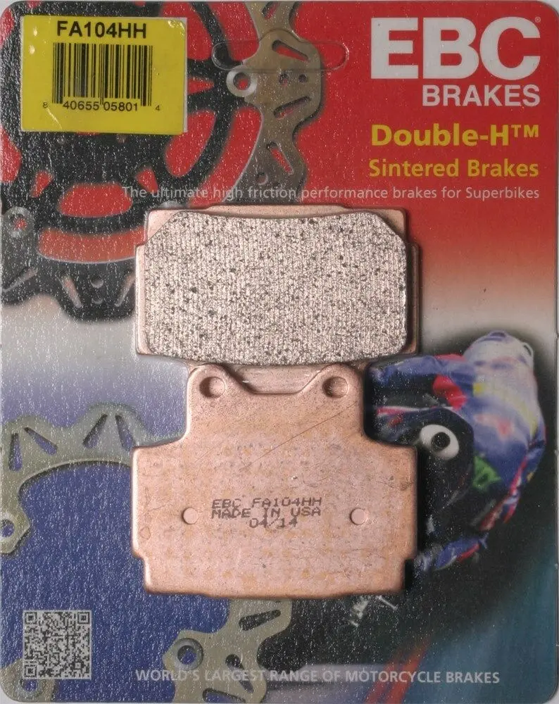 Ebc - Fa104hh - Double-H Sintered Brake Pads - Made In Usa 1
