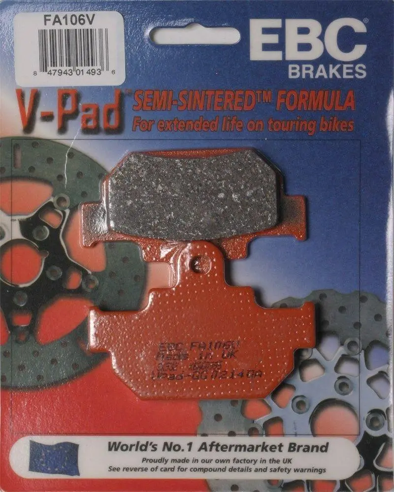 Ebc Fa106v Touring Bike Semi-Sintered V Brake Pads 1