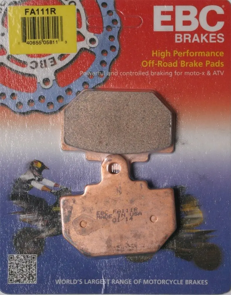 Ebc Fa111r R Series Sintered Brake Pads Rear Honda Fl350r Odyssey, Fl400r Pilot 1