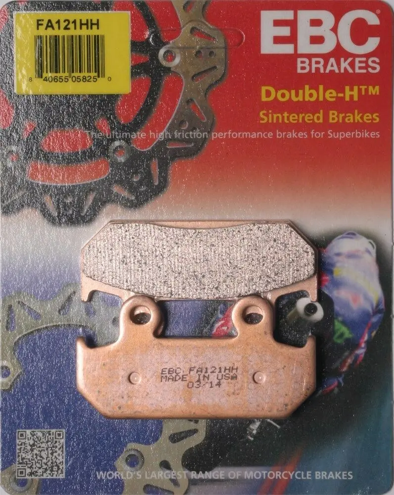 Ebc - Fa121hh - Double-H Sintered Brake Pads Honda Cbr600f Hurricane 87-90 Front 1