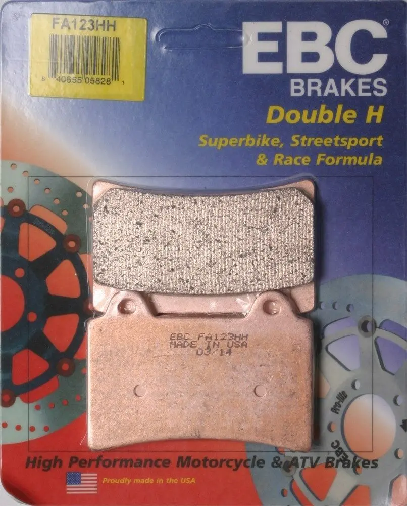 Ebc - Fa123hh - Double-H Sintered Brake Pads - Made In Usa 1