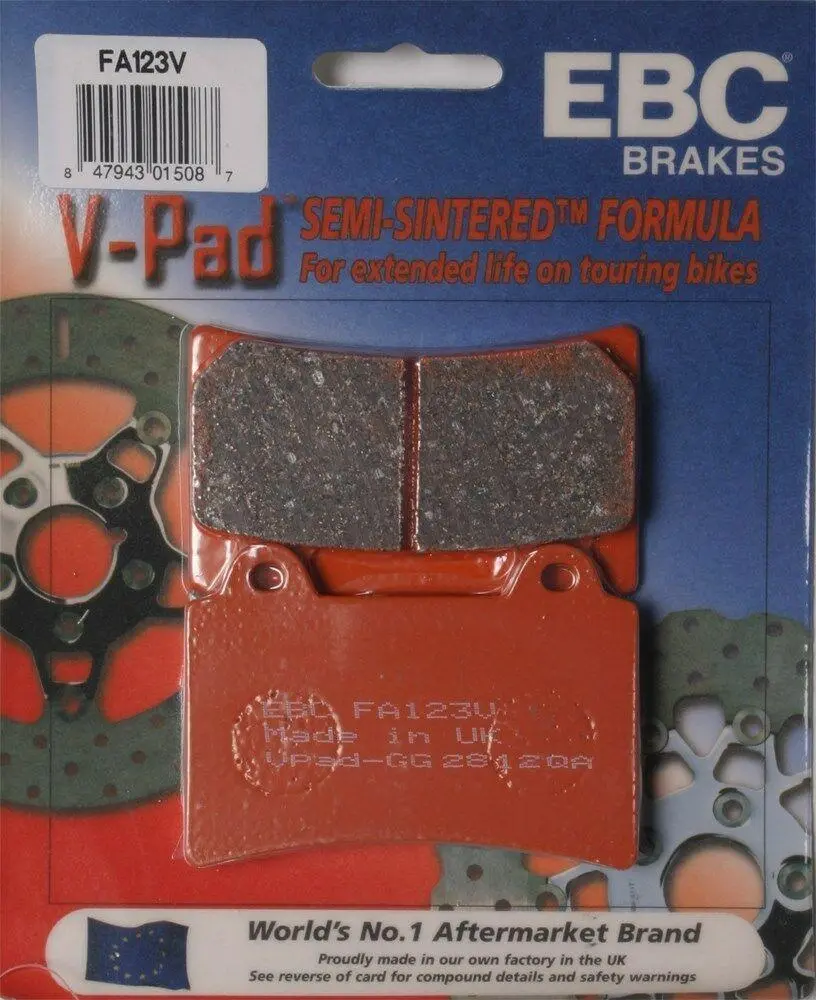 Ebc Fa123v Touring Bike Semi-Sintered V Brake Pads 1