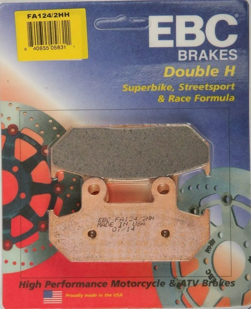 Ebc - Fa124/2Hh - Double-H Sintered Brake Pads - Made In Usa 1