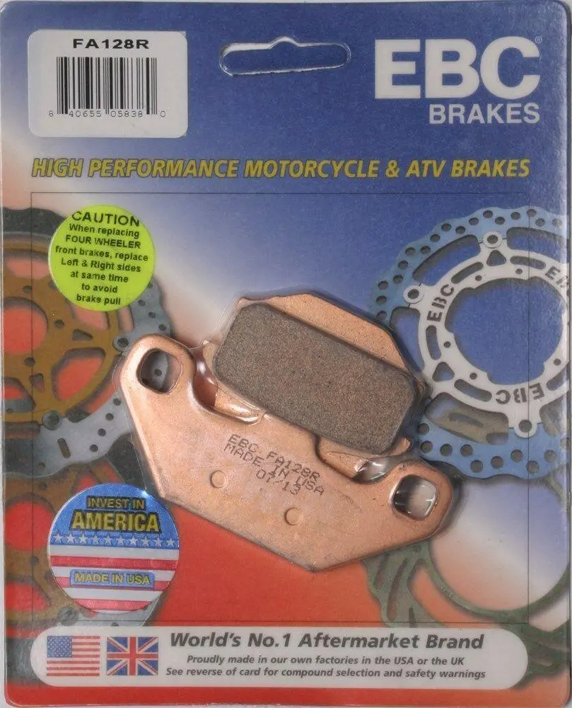 Ebc - Fa128r - R Series Sintered Brake Pads Kawasaki Ksf250 Mojave 87-04 Front 1