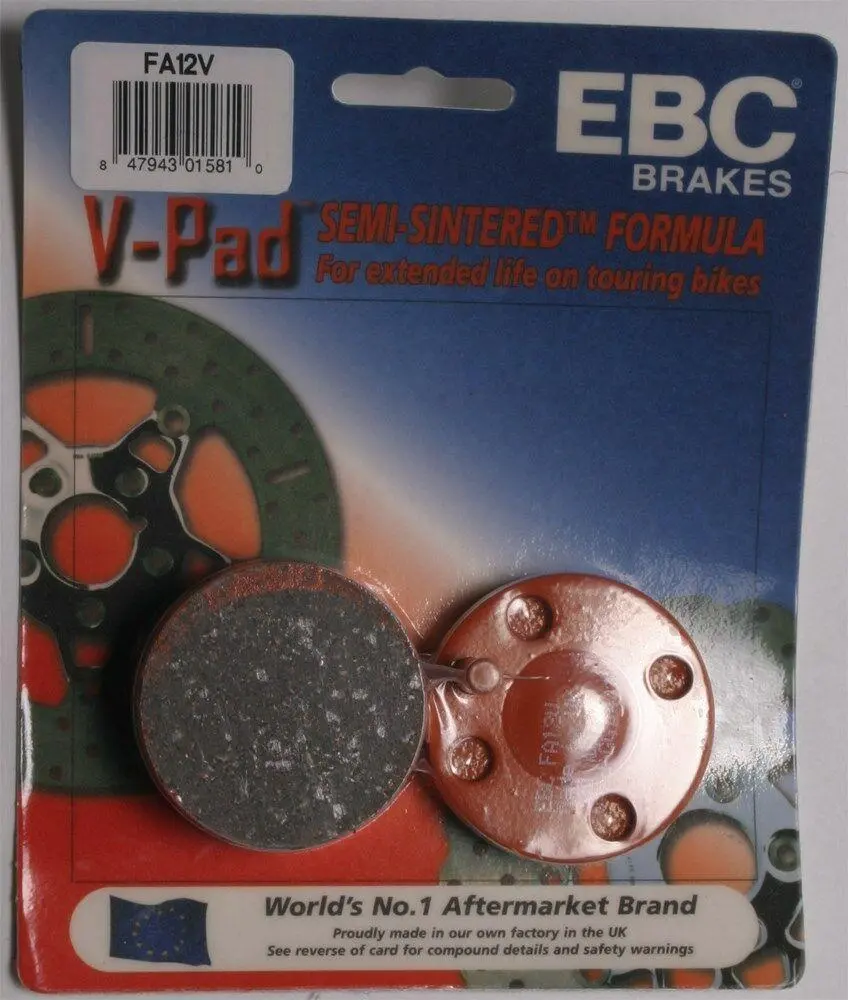 Ebc Fa12v Touring Bike Semi-Sintered V Brake Pads 1