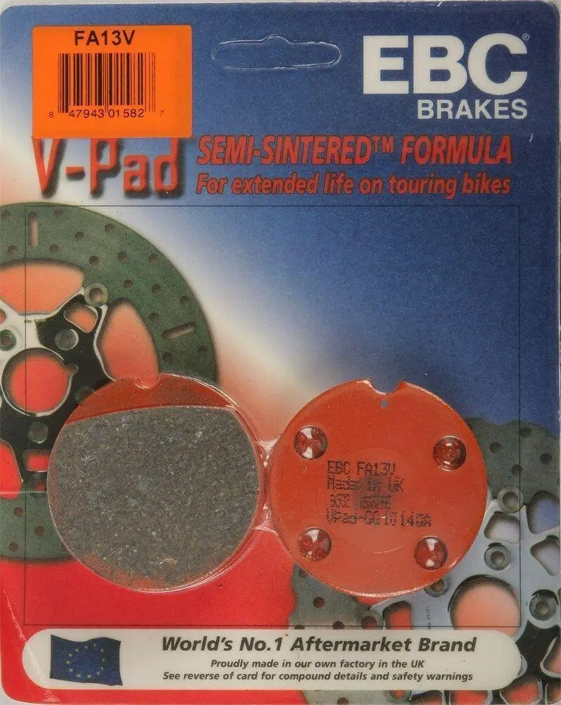 Ebc Fa13v Touring Bike Semi-Sintered V Brake Pads 1