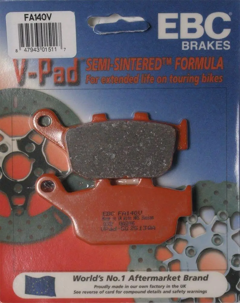 Ebc Fa140v Touring Bike Semi-Sintered V Brake Pads 1