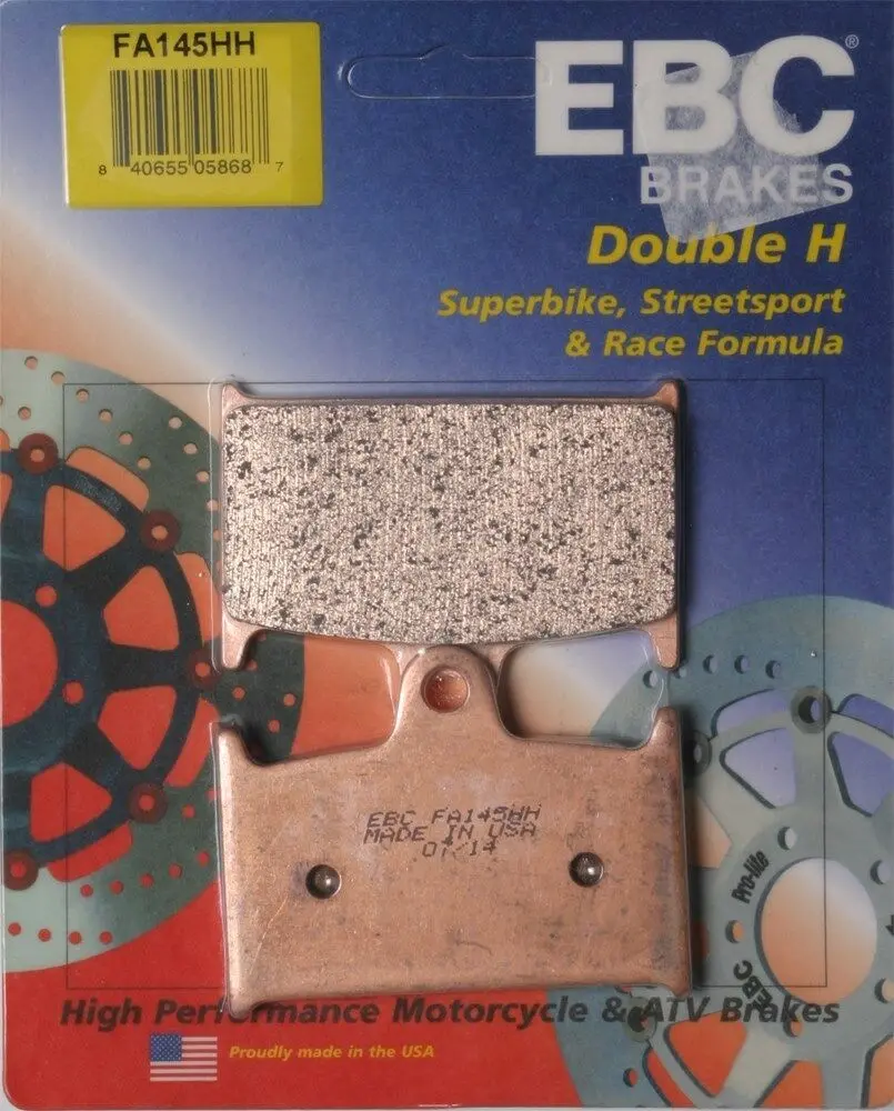 Ebc - Fa145hh - Double-H Sintered Brake Pads - Made In Usa 1