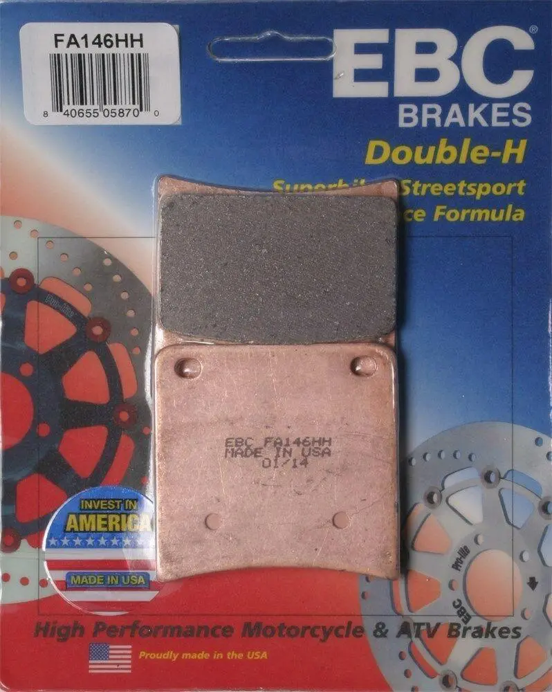 Ebc - Fa146hh - Double-H Sintered Brake Pads - Made In Usa 1