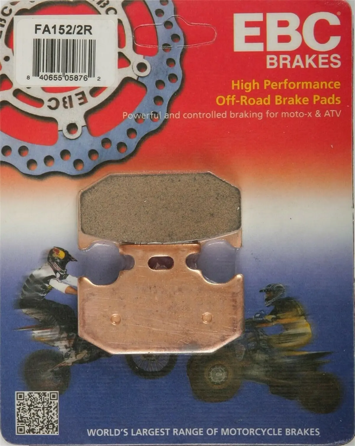 Ebc Fa152/2R R Series Sintered Brake Pads Rear For Suzuki Rm125 Rm250 91-95 1