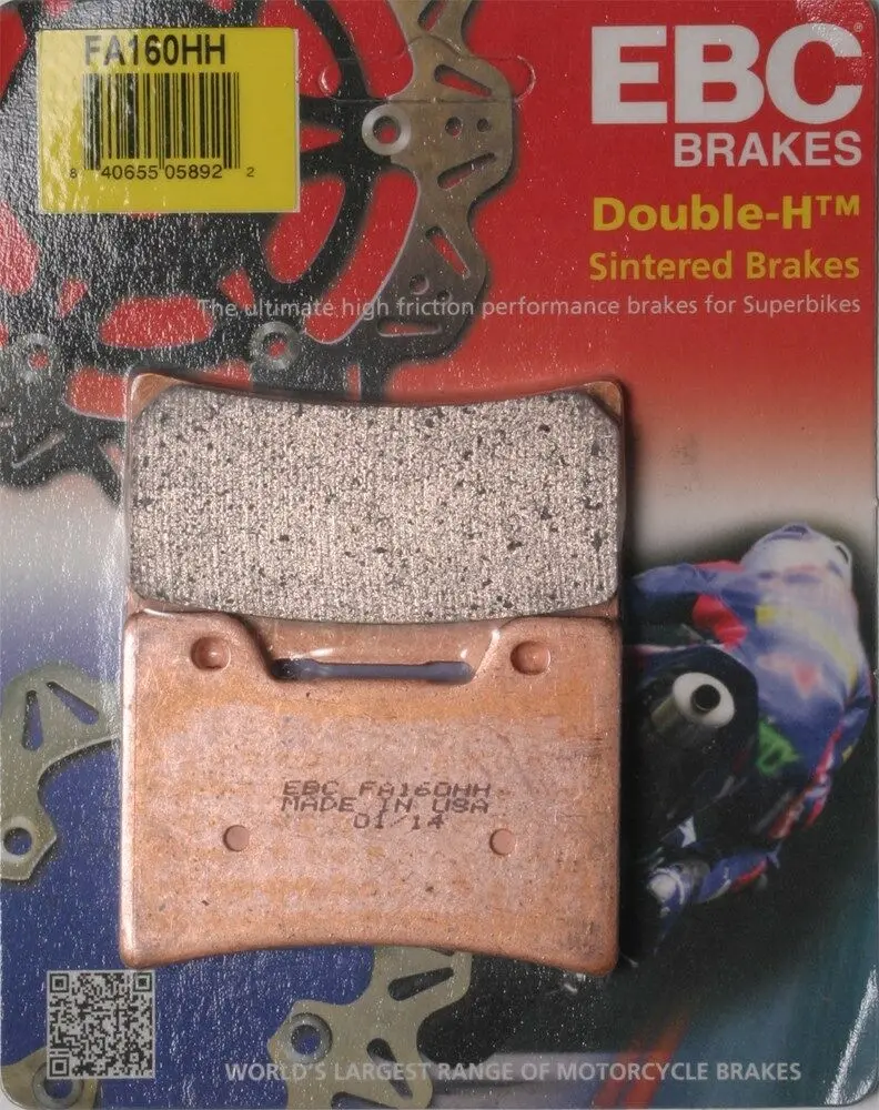 Ebc - Fa160hh - Double-H Sintered Brake Pads - Made In Usa 1