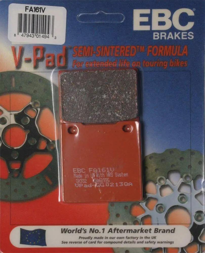 Ebc Fa161v Touring Bike Semi-Sintered V Brake Pads 1