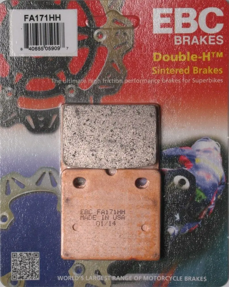 Ebc - Fa171hh - Double-H Sintered Brake Pads - Made In Usa 1
