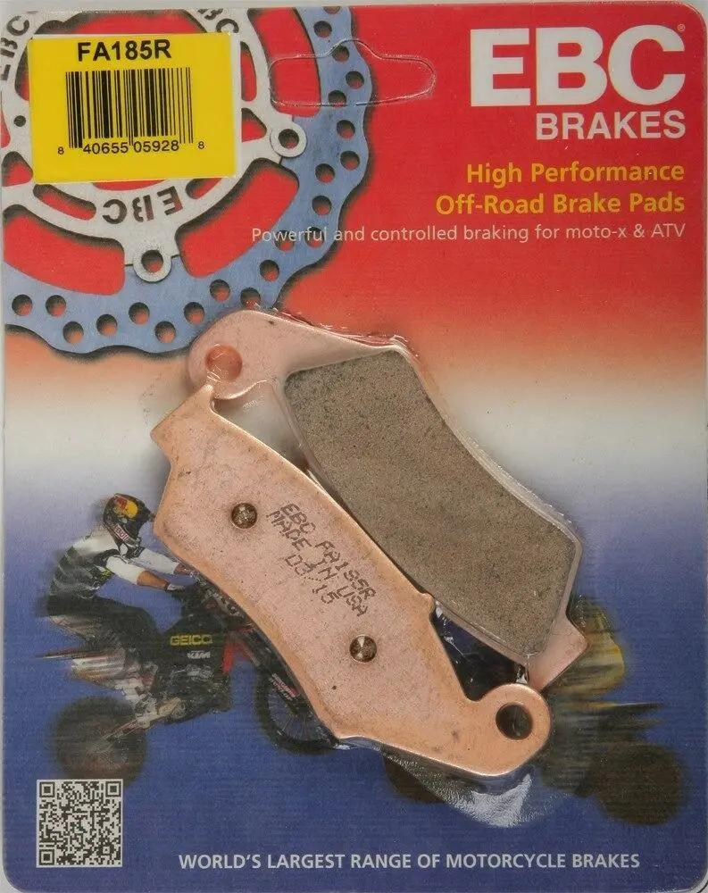 Ebc Fa185r R Series Sintered Brake Pads Honda Cr125r 95-07, Crf150f 03-14 Front 1