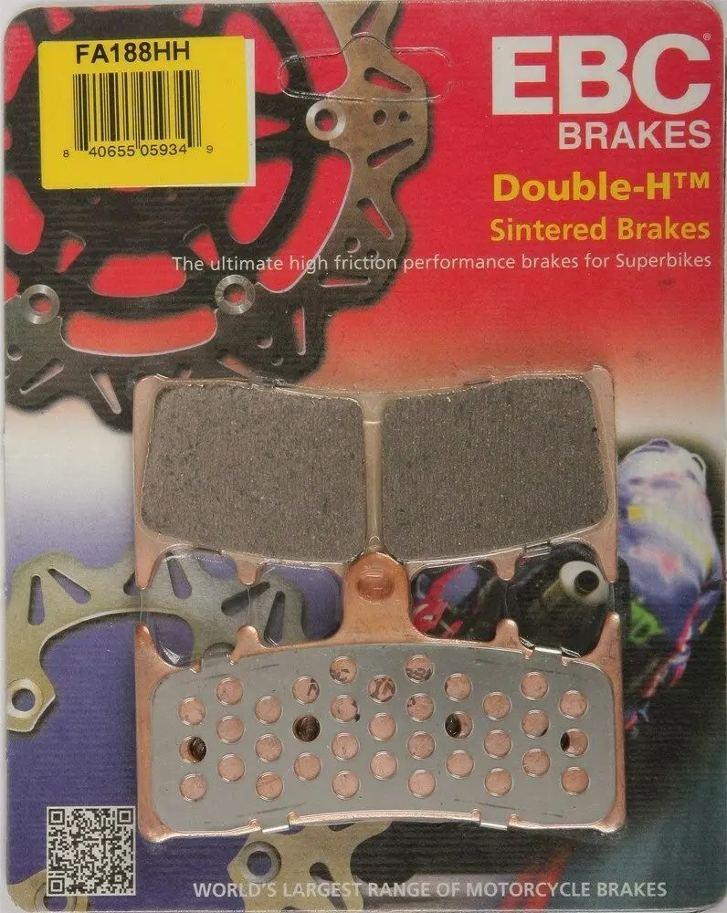 Ebc - Fa188hh - Double-H Sintered Brake Pads - Made In Usa 1