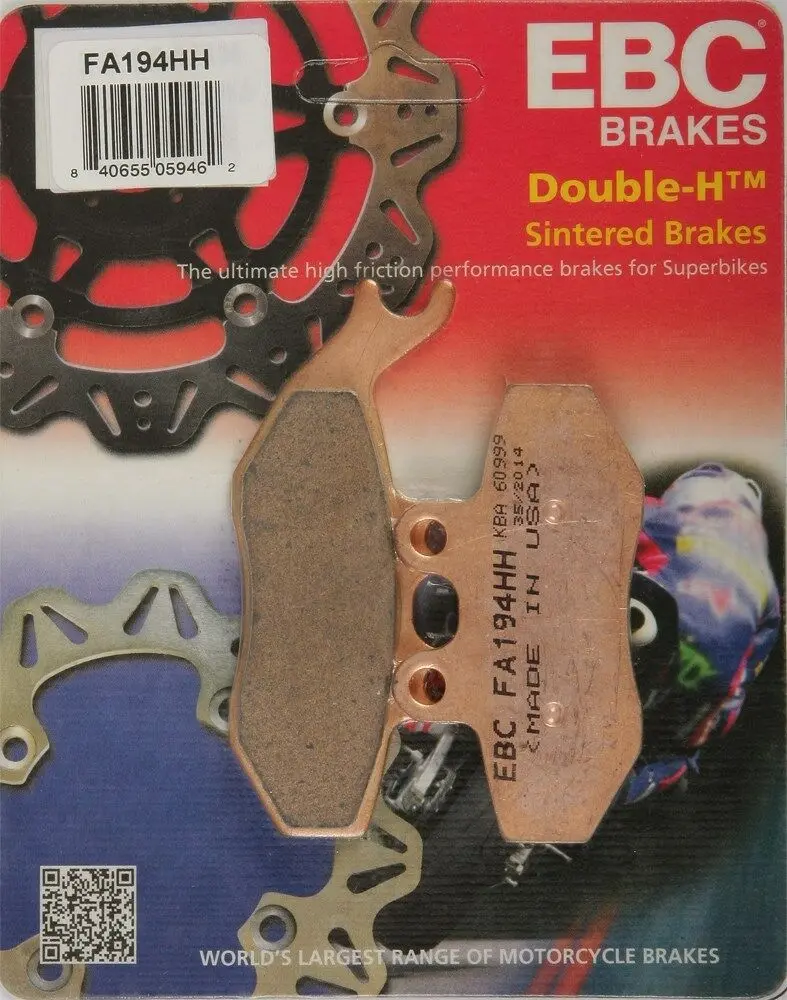 Ebc - Fa194hh - Double-H Sintered Brake Pads - Made In Usa 1