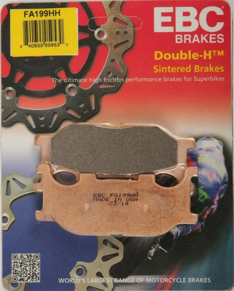 Ebc - Fa199hh - Double-H Sintered Brake Pads - Made In Usa 1