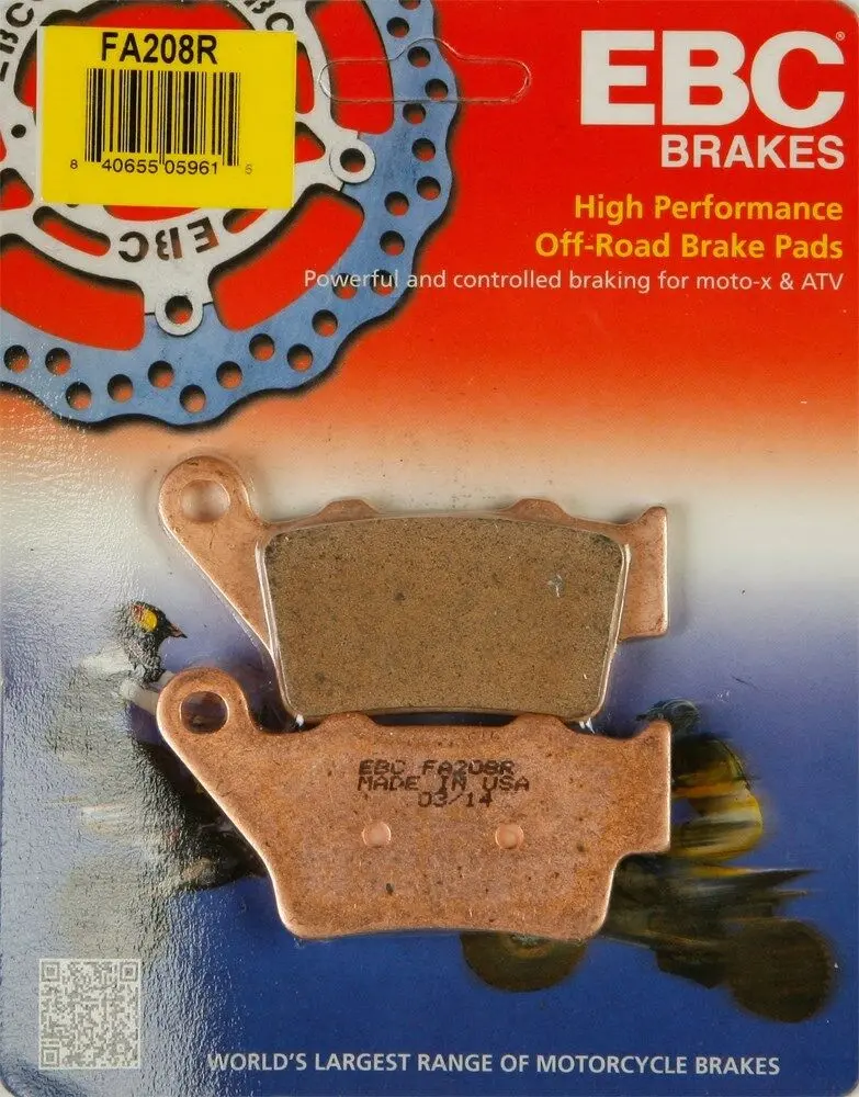Ebc - Fa208r - R Series Sintered Brake Pads - Made In Usa 1