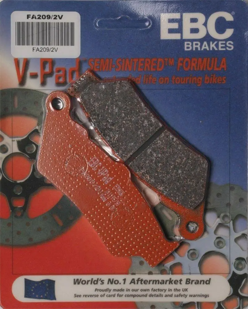 Ebc Fa209/2V Touring Bike Semi-Sintered V Brake Pads 1