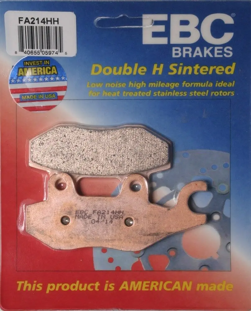 Ebc - Fa214hh - Double-H Sintered Brake Pads - Made In Usa 1