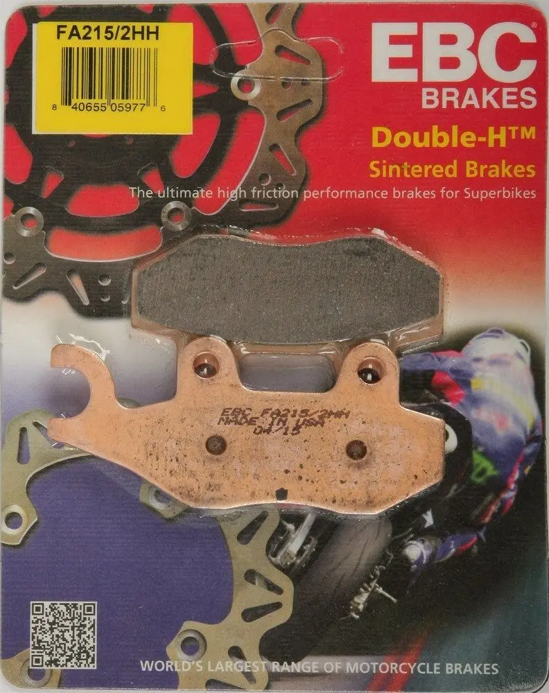 Ebc - Fa215/2Hh - Double-H Sintered Brake Pads - Made In Usa 1