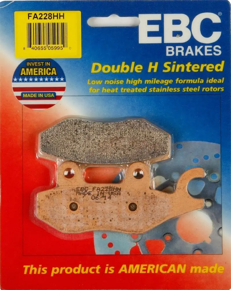 Ebc - Fa228hh - Double-H Sintered Brake Pads - Made In Usa 1