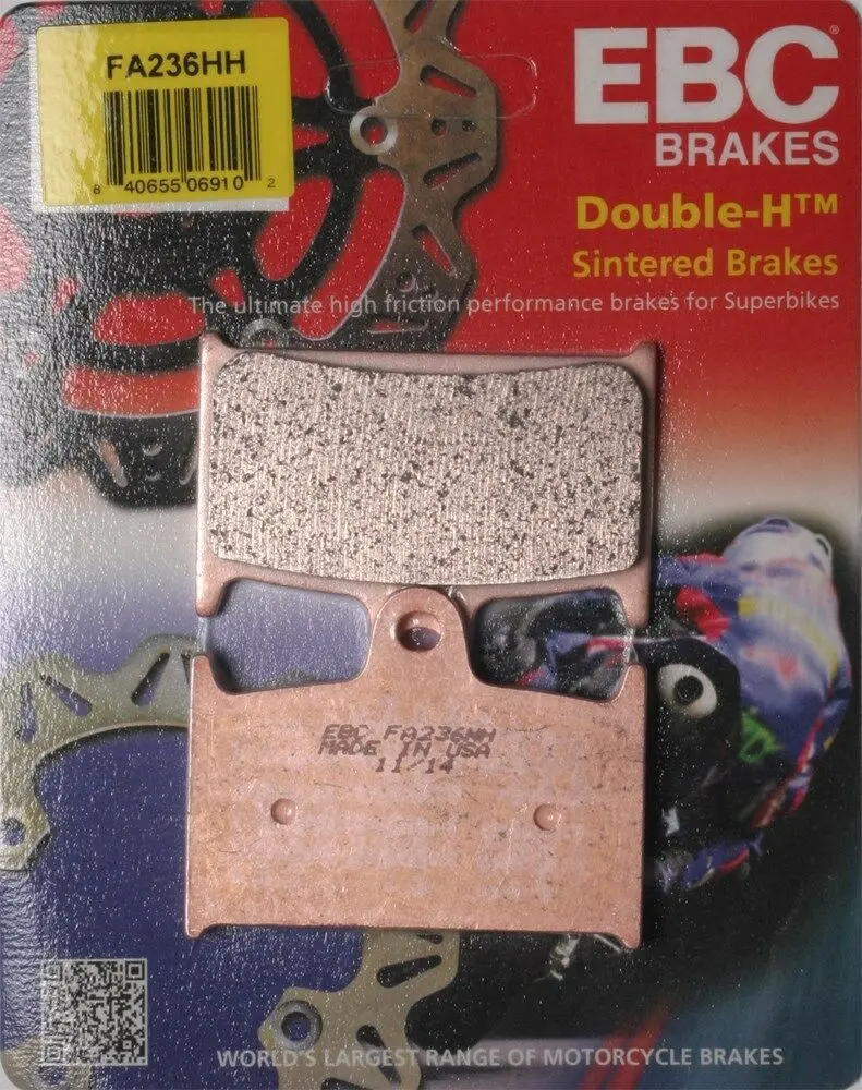 Ebc - Fa236hh - Double-H Sintered Brake Pads - Made In Usa 1