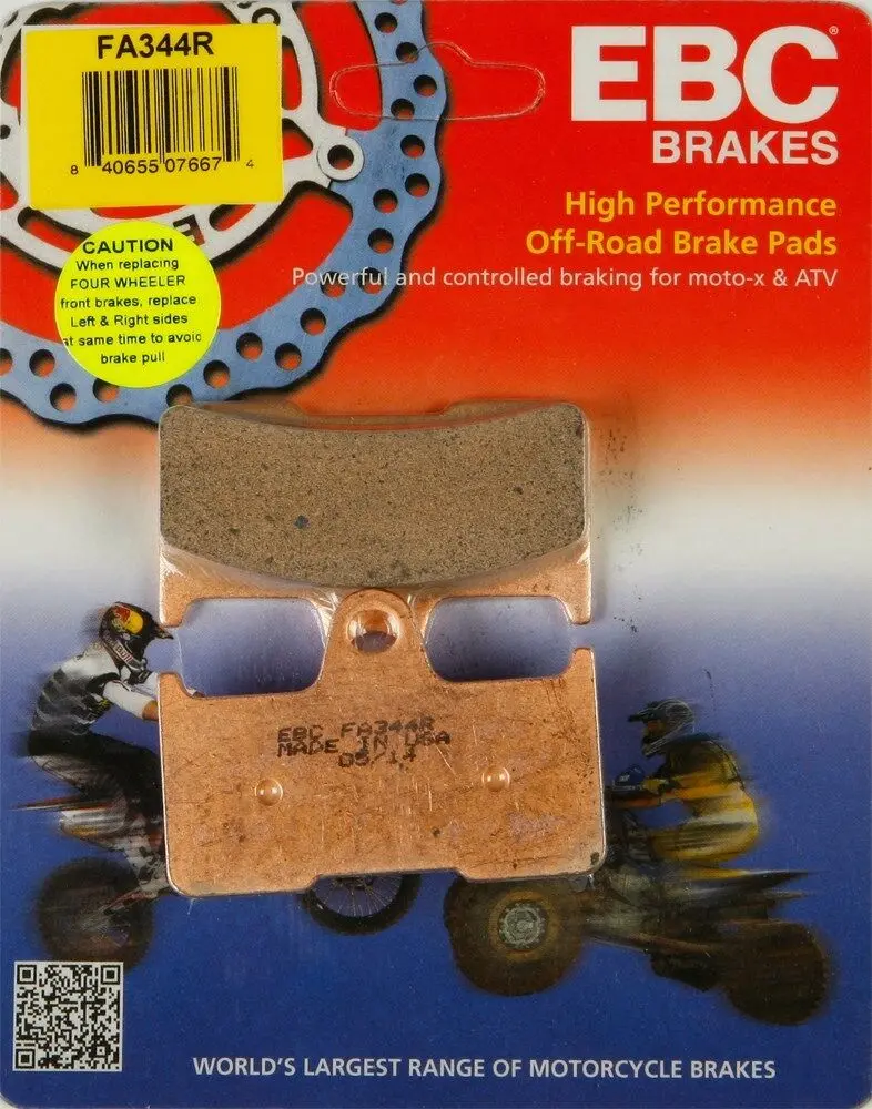 Ebc - Fa344r - R Series Sintered Brake Pads - Made In Usa 1