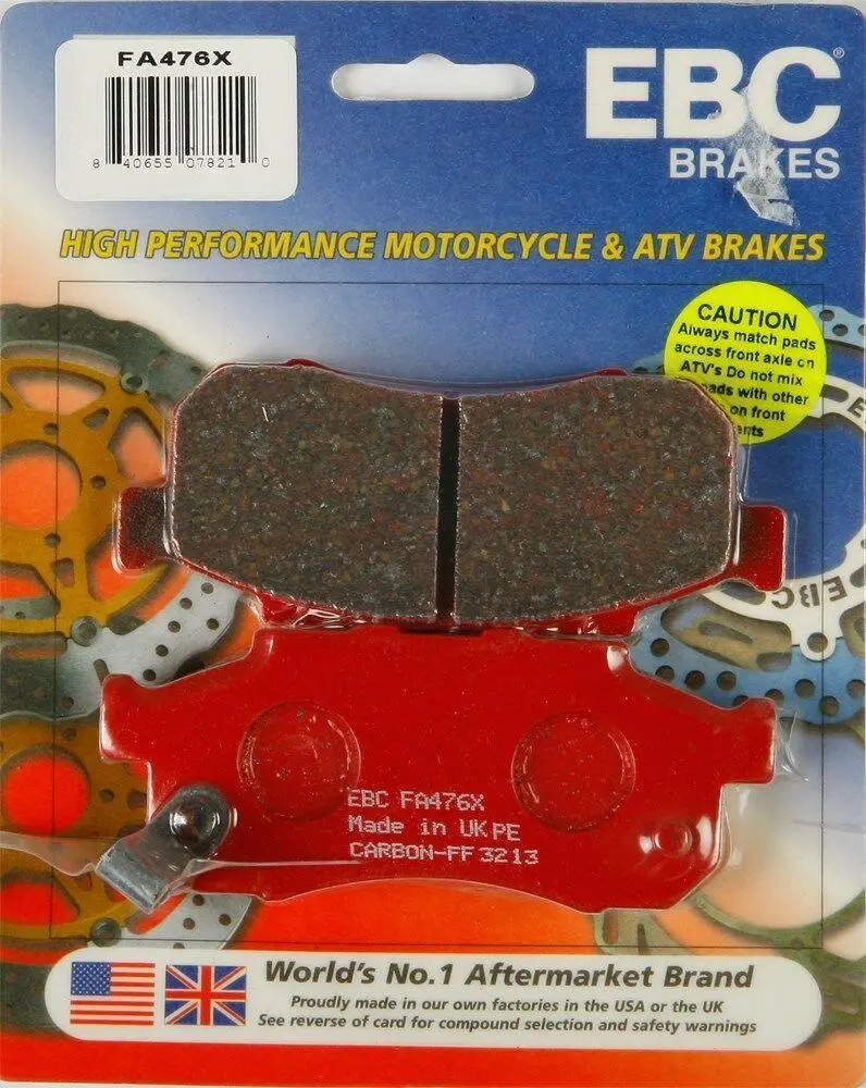 Ebc Fa476x - X Series Carbon Brake Pads Honda Muv 700 Big Red 09-13 Left, Front 1